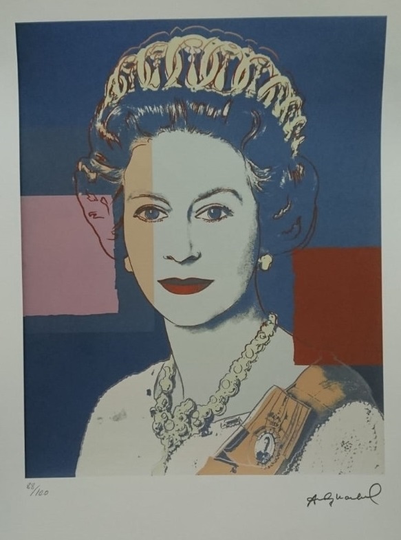 Reina de Inglaterra por Andy Warhol